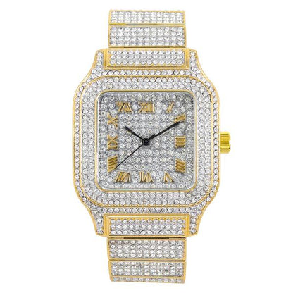 Urban 40mm Iced Out Square Watch - 8920-MB