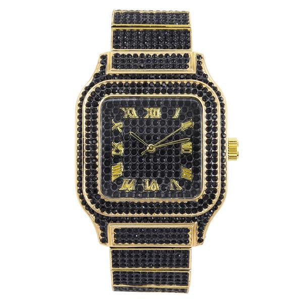 Urban 40mm Iced Out Square Watch - 8920-MB