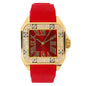 Urban 40mm Iced Out Square Watch - 8979B-SB