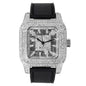 Urban 45mm Iced Out Square Watch - 7747-SB