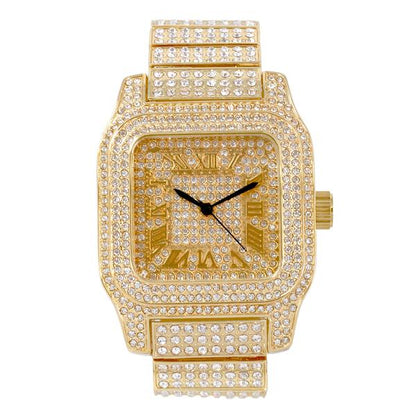 Urban 45mm Iced Out Square Watch - 7967-MB