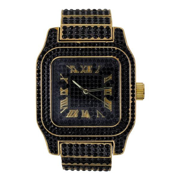 Urban 45mm Iced Out Square Watch - 7967-MB