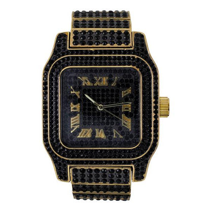 Urban 45mm Iced Out Square Watch - 7967-MB