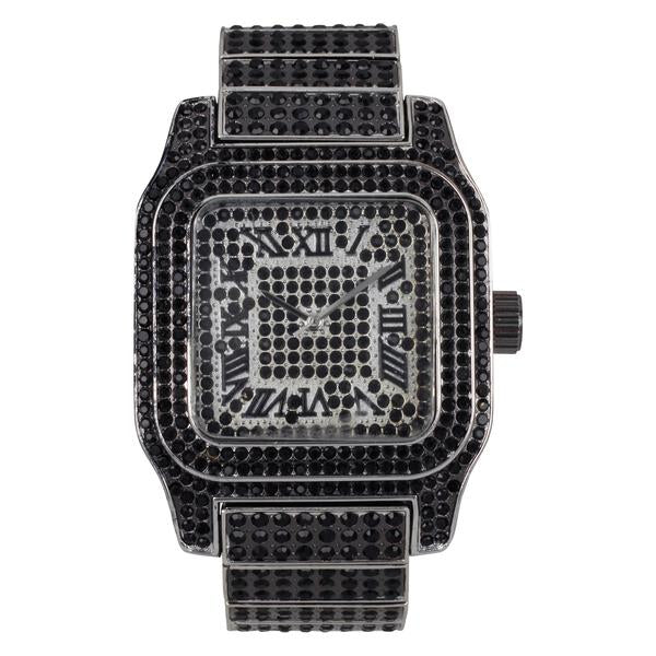 Urban 45mm Iced Out Square Watch - 7967-MB