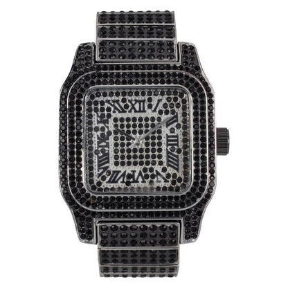 Urban 45mm Iced Out Square Watch - 7967-MB