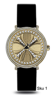 Urban Cross Dial Silicone Band Watch - 10358-SB