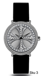 Urban Cross Dial Silicone Band Watch - 10358-SB