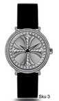 Urban Cross Dial Silicone Band Watch - 10358-SB
