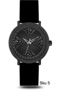 Urban Cross Dial Silicone Band Watch - 10358-SB