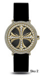 Urban Cross Dial Silicone Band Watch - 10358-SB