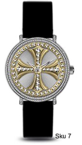 Urban Cross Dial Silicone Band Watch - 10358-SB