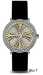 Urban Cross Dial Silicone Band Watch - 10358-SB
