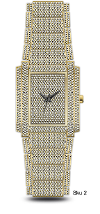 Urban Iced-Out Chandelier Metal Band Watch - 100339-MB