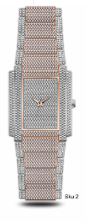 Urban Iced-Out Chandelier Metal Band Watch - 100339-MB