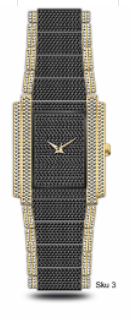 Urban Iced-Out Chandelier Metal Band Watch - 100339-MB