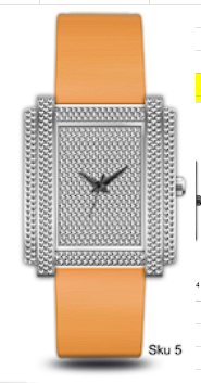 Urban Iced-Out Chandelier Silicon Band Watch - 10340-MB