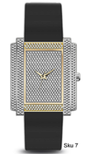 Urban Iced-Out Chandelier Silicon Band Watch - 10340-MB