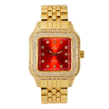 Urban Iced Out 40mm Metal Band Watch - 9196-MB