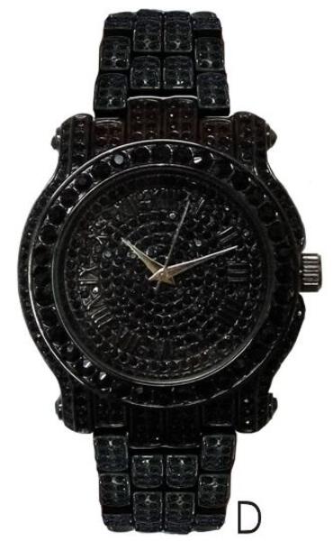 Urban Iced Out 44mm Metal Band Watch - 7341-MB