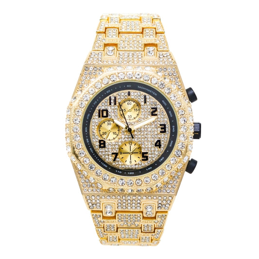 Urban Iced Out Metal Band Watch - 10328-MB