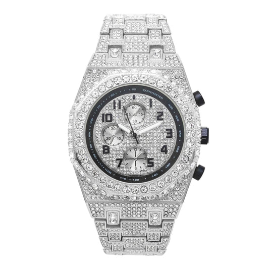 Urban Iced Out Metal Band Watch - 10328-MB