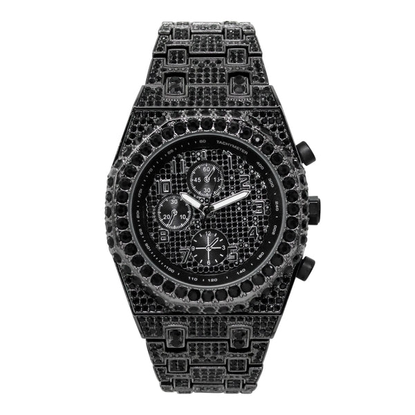 Urban Iced Out Metal Band Watch - 10328-MB