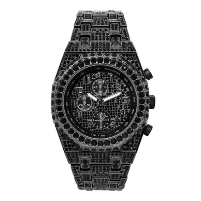 Urban Iced Out Metal Band Watch - 10328-MB