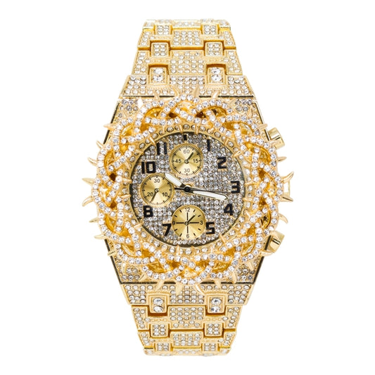 Urban Iced Out Metal Band Watch - 10330-MB