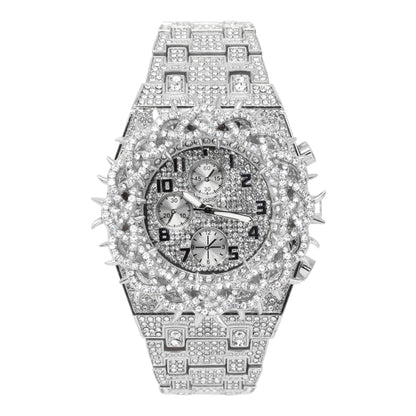 Urban Iced Out Metal Band Watch - 10330-MB