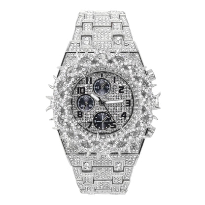 Urban Iced Out Metal Band Watch - 10330-MB