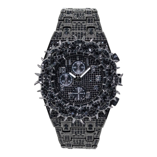Urban Iced Out Metal Band Watch - 10330-MB