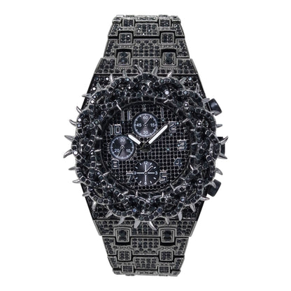 Urban Iced Out Metal Band Watch - 10330-MB