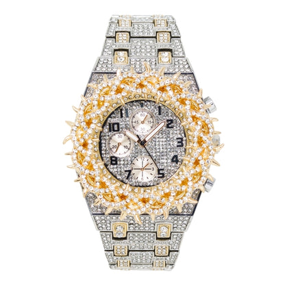 Urban Iced Out Metal Band Watch - 10330-MB