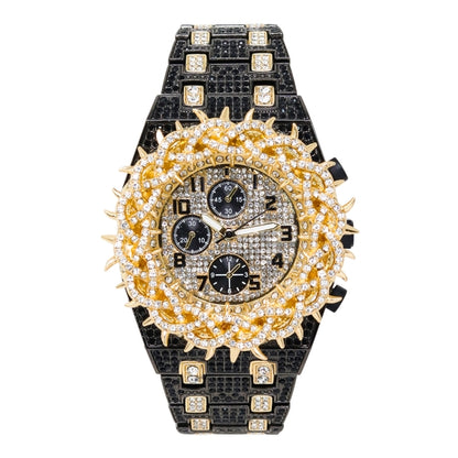 Urban Iced Out Metal Band Watch - 10330-MB