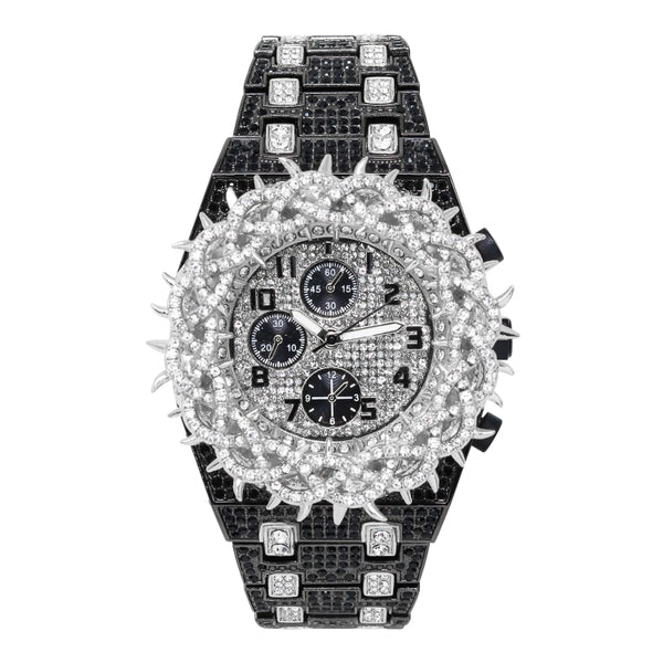 Urban Iced Out Metal Band Watch - 10330-MB