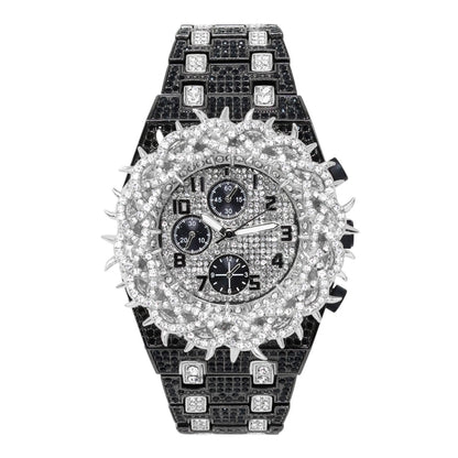 Urban Iced Out Metal Band Watch - 10330-MB