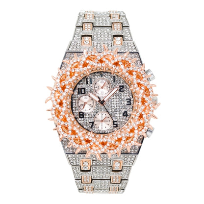 Urban Iced Out Metal Band Watch - 10330-MB