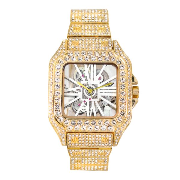 Urban Iced Out Square Watch  - 10132-MB