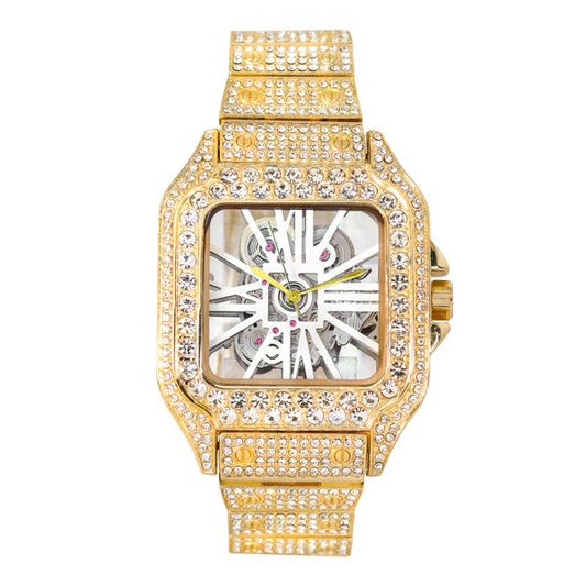 Urban Iced Out Square Watch  - 10132-MB