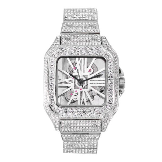 Urban Iced Out Square Watch  - 10132-MB
