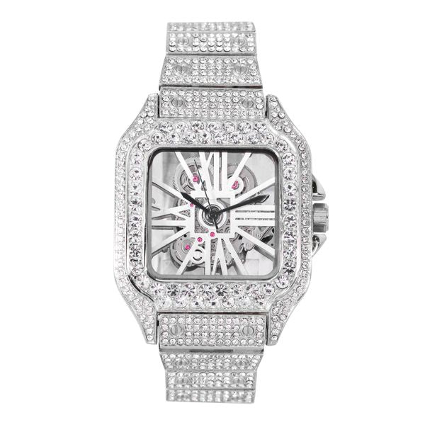 Urban Iced Out Square Watch  - 10132-MB