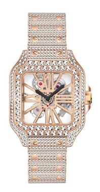 Urban Iced Out Square Watch  - 10132-MB