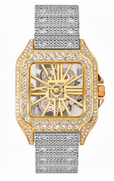 Urban Iced Out Square Watch  - 10132-MB
