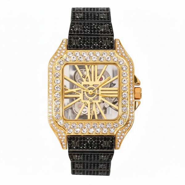 Urban Iced Out Square Watch  - 10132-MB