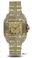 Urban Square Metal Band Watch - 9203A-MB