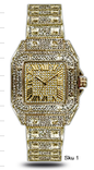 Urban Square Metal Band Watch - 9203A-MB