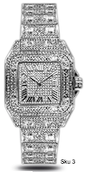Urban Square Metal Band Watch - 9203A-MB