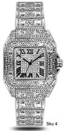 Urban Square Metal Band Watch - 9203A-MB