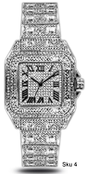 Urban Square Metal Band Watch - 9203A-MB