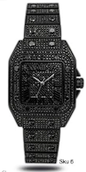 Urban Square Metal Band Watch - 9203A-MB